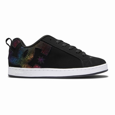 DC Court Graffik Women's Black/Multicolor Sneakers Australia Online NHX-869